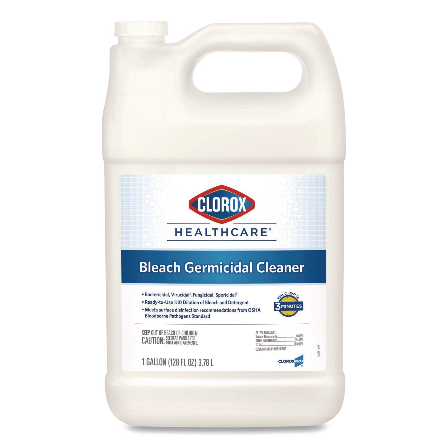 Bleach Germicidal Cleaner, 128 Oz Refill Bottle
