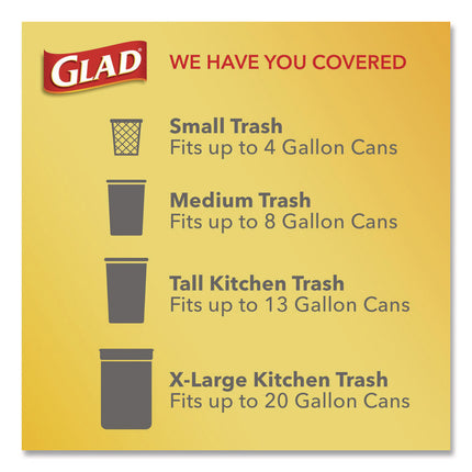 Small Twist-Tie Trash Bags, 4 gal, 0.74 mil, 23 x 21.63, White, 30/Box