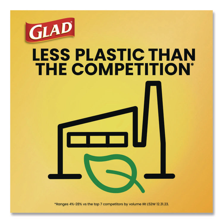 Guaranteed Strong Large Drawstring Trash Bags, Three-Ply, 30 gal, 1.05 mil, 30" x 33", Black, 90/Carton