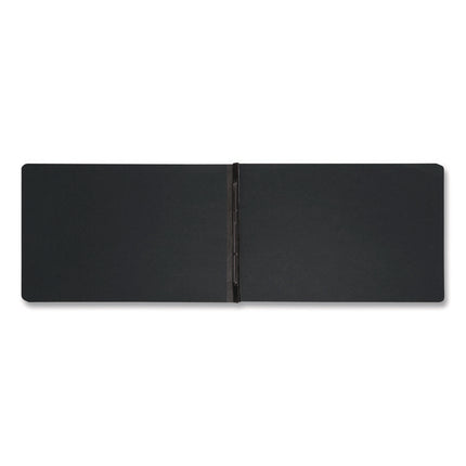 Prong Fastener Premium Pressboard Report Cover, Two-Piece Prong Fastener, 3" Capacity, 11 X 17, Black/black