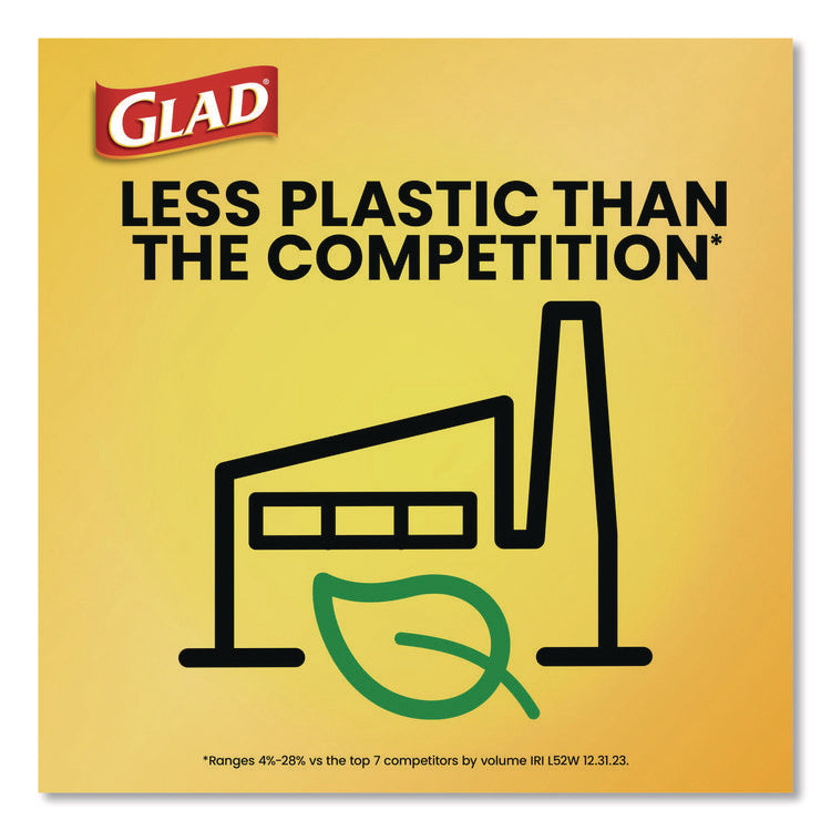 Guaranteed Strong Large Drawstring Trash Bags, Three-Ply, 30 gal, 1.05 mil, 30 x 33, Black, 28 Bags/Box, 6 Boxes/Carton