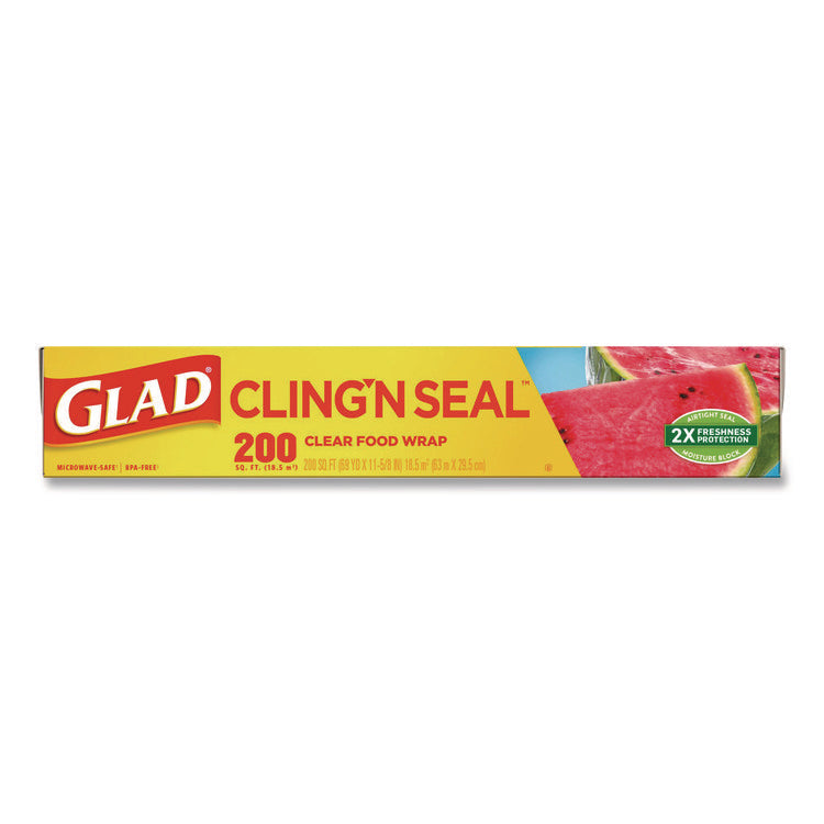 Cling'N Seal Plastic Food Wrap, 200 sq ft