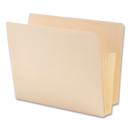 Manila End Tab Tuff Pockets, 5.25" Expansion, Letter Size, Manila, 10/box