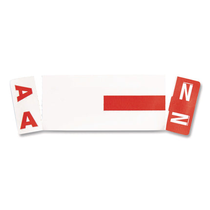 Alphaz Color-Coded First Letter Combo Alpha Labels, A/n, 1.16 X 3.63, Red/white, 5/sheet, 20 Sheets/pack