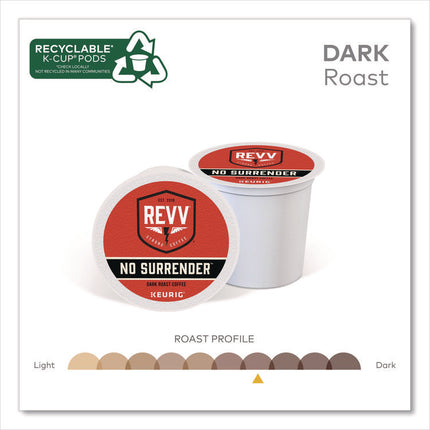 No Surrender K-Cup, Dark Roast, K-Cup, 24/box