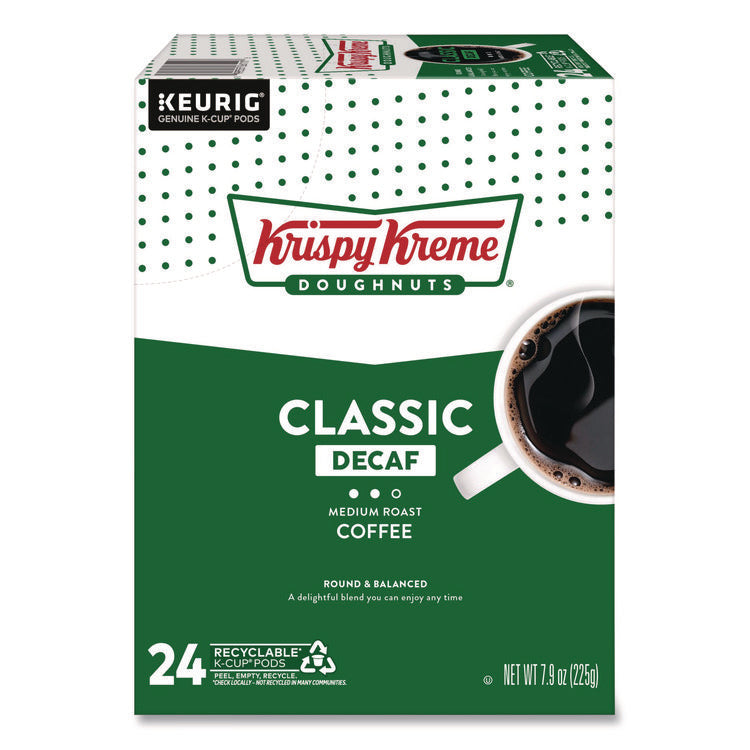 Classic Decaf Coffee K-Cups, Medium Roast, 24/box