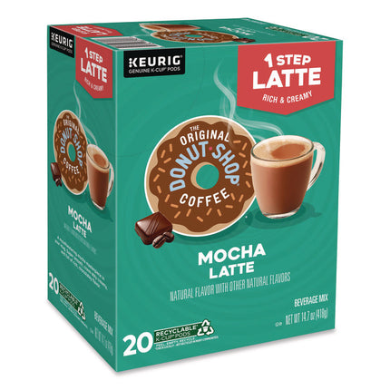 Mocha One Step Latte K-Cup, Vanilla, 20/Box