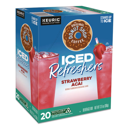 ICED Refreshers K-Cup Pods, Strawberry, 20/Box