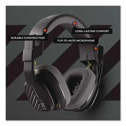 Astro A10 Over-the Ear Gaming Headset with Mic for Playstation, Black