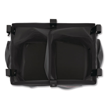 Divided Bag for Suncast Commercial Full-Size and Compact-Size Housekeeping Carts, 25.4 gal, 15.6" x 12.52" x 29.95", Black