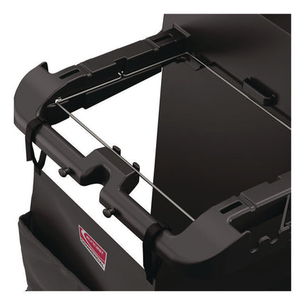 Linen Strap Bag for Suncast Commercial Full-Size and Compact Housekeeping Carts, 16.25" x 1" x 31.75", Black