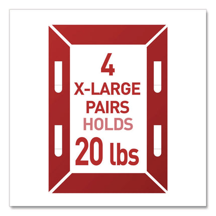 Picture Hanging Strips, X-Large, Removable, Holds up to 20 lbs per 4 Strips, White, 16 Pairs/Pack