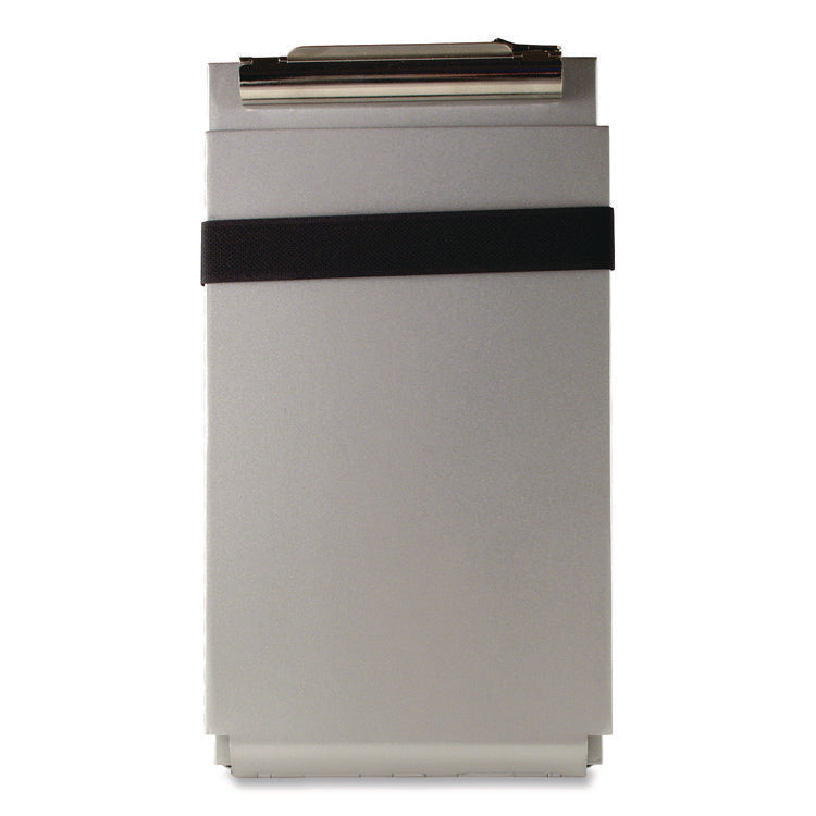 Recycled Aluminum Citation Holder Clipboard, 1/2" Clip Capacity, Holds 6 x 11 Sheets, Silver