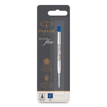 Refill For Parker Ballpoint Pens, Fine Conical Tip, Blue Ink