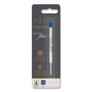 Refill For Parker Ballpoint Pens, Medium Conical Tip, Blue Ink