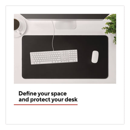 TECH Anti-Slip Fabric Desk Pad, 31.5 x 15.7, Black