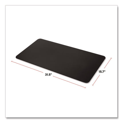 TECH Anti-Slip Fabric Desk Pad, 31.5 x 15.7, Black