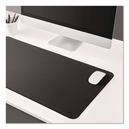 TECH Anti-Slip Fabric Desk Pad, 31.5 x 15.7, Black