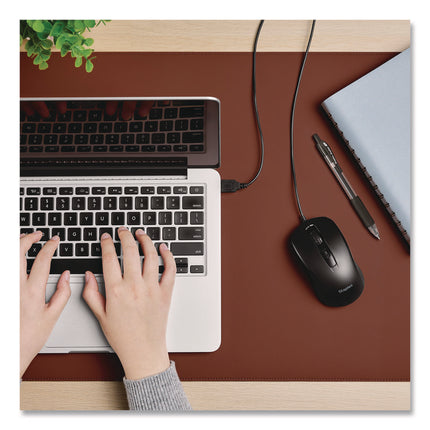 TECH Ambidextrous Optical Wired Mouse, USB 2.0, Left/Right Hand Use, Black