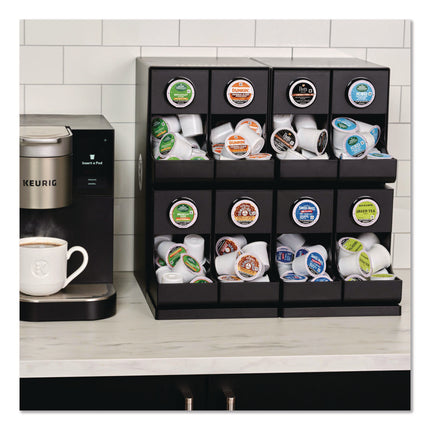 K-Cup Organizer, 17.8 x 14.57 x 17.28, Black