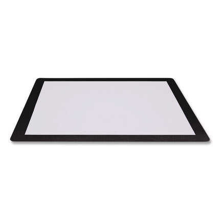 Menu Holder For 8.5 x 11 Menus, Landscape Orientation, 12.6 x 10.2 Holder, Clear/Black