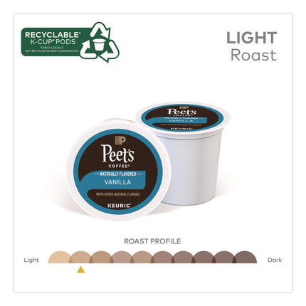 Vanilla K-Cups, 0.33 oz K-Cup, 22/Box
