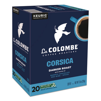 Coffee K-Cup Pods, Corsica Dark Roast, 20/Box