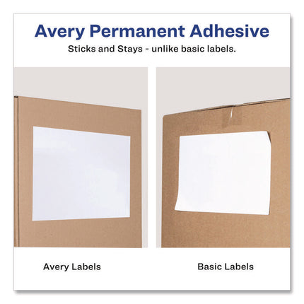 White Shipping Labels-Bulk Packs, Inkjet/Laser Printers, 8.5 x 11, White, 500/Carton