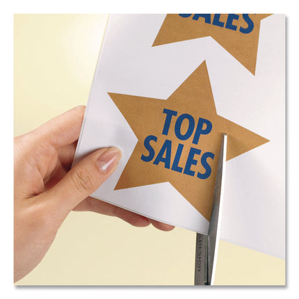 White Shipping Labels-Bulk Packs, Inkjet/Laser Printers, 8.5 x 11, White, 500/Carton