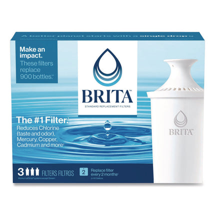Standard Replacement Filters for Pitchers, 3/Pack, 8 Packs/Carton