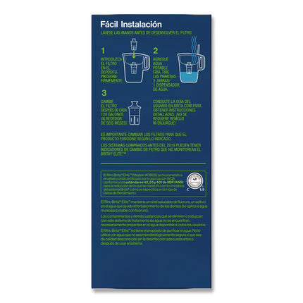 Elite Replacement Water Filters for Pitcher and Dispensers, 2 Filters/Box, 12 Boxes/Carton