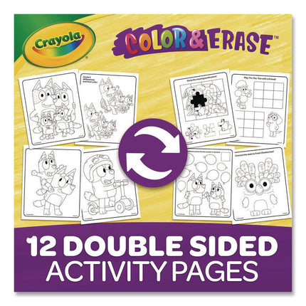 Bluey Color and Erase Reusable Activity Pad, (16) Coloring Pages, (3) Bluey Collection Markers
