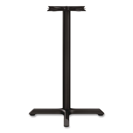 Alera Hospitality Series Single-Column Bases, 27.5" Diameter x 40.38"h, 300 lb Cap, Steel, Black