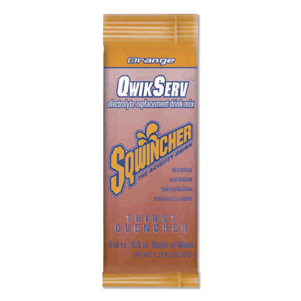 Thirst Quencher QwikServ Electrolyte Replacement Drink Mix, Orange, 1.26 oz Packet, 8/Pack