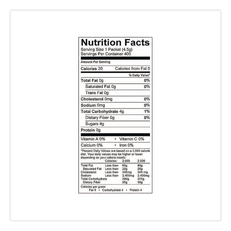 Raw Turbinado Sugar, 0.16 oz Packet, 200/Box