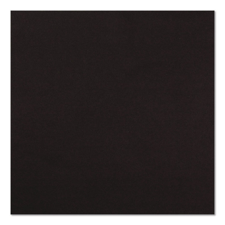Airlaid Flat Pack Napkins, 16 x 16,  Black, 500/Carton