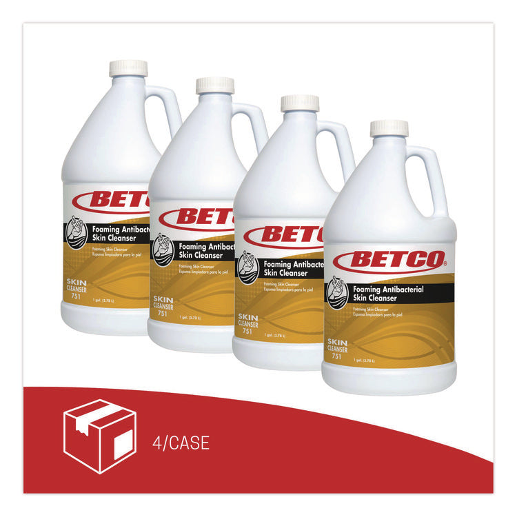 Antibacterial Foaming Skin Cleanser, Fresh Scent, 1 gal Bottle, 4/Carton