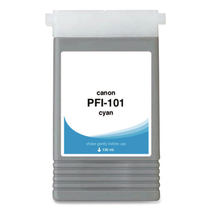 Compatible Cyan Ink, Replacement for PFI-101 (0883B001AA), 130 mL