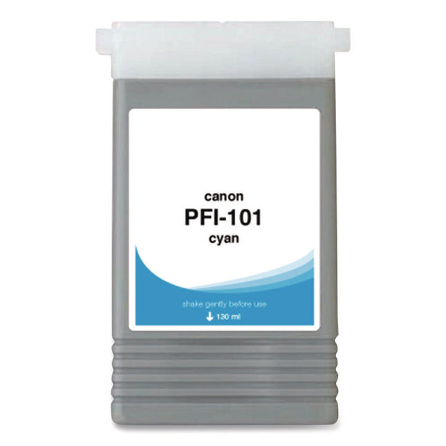 Compatible Cyan Ink, Replacement for PFI-101 (0883B001AA), 130 mL