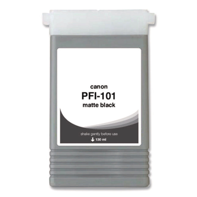 Compatible Matte Black Ink, Replacement for PFI-101 (0882B001AA), 130 mL