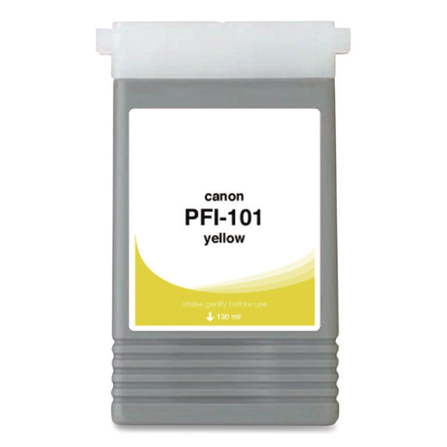 Compatible Yellow Ink, Replacement for PFI-101 (0886B001AA), 130 mL