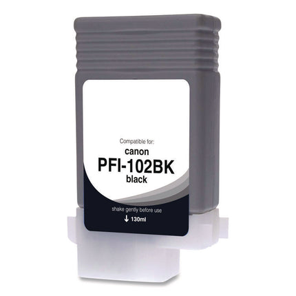 Compatible Photo Black Ink, Replacement for PFI-102 (0895B001AA), 130 mL