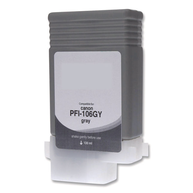 Compatible Gray Ink, Replacement for PFI-106 (6630B001AA), 130 mL