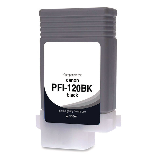 Compatible Black Ink Replacement for PFI-120 (2885C001), 130 mL