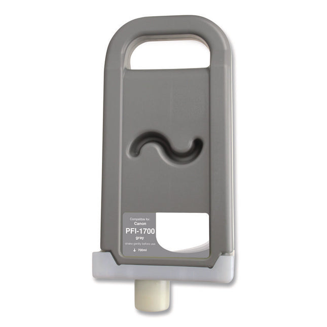 Compatible Gray Ink, Replacement for PFI-1700 (0781C001AA), 700 mL