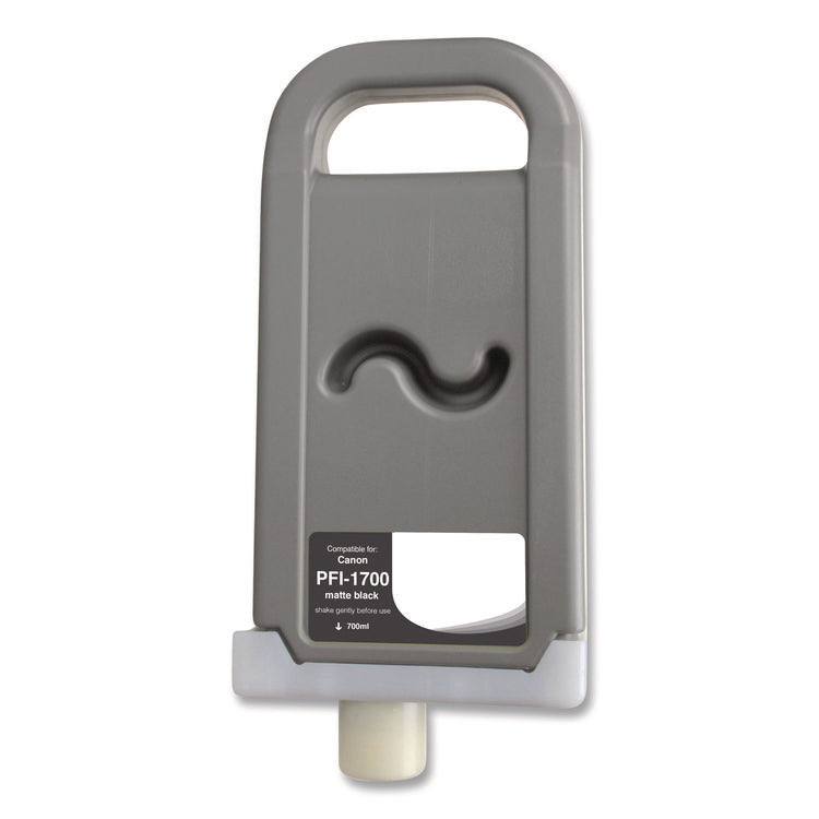 Compatible Matte Black Ink, Replacement for PFI-1700 (0774C001AA), 700 mL