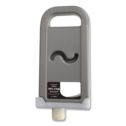 Compatible Photo Black Ink, Replacement for PFI-1700 (0775C001AA), 700 mL