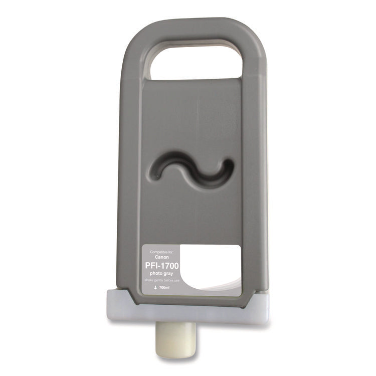 Compatible Photo Gray Ink, Replacement for PFI-1700 (0782C001AA), 700 mL