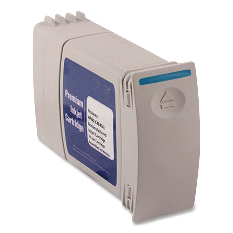 Remanufactured Cyan High-Yield Ink, Replacement for 80 (C4846A), 350 mL