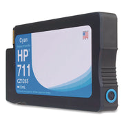 Remanufactured Cyan Ink, Replacement for 711 (CZ130A), 29 mL